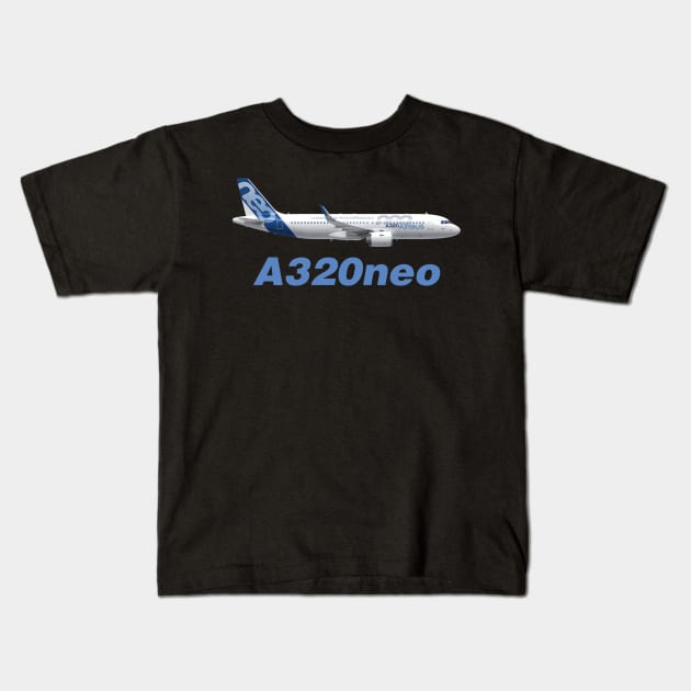 Airbus A320neo Kids T-Shirt by Avion